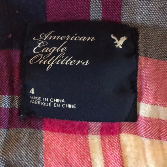 Plaid American Eagle Shirt - Picture 3 of 6